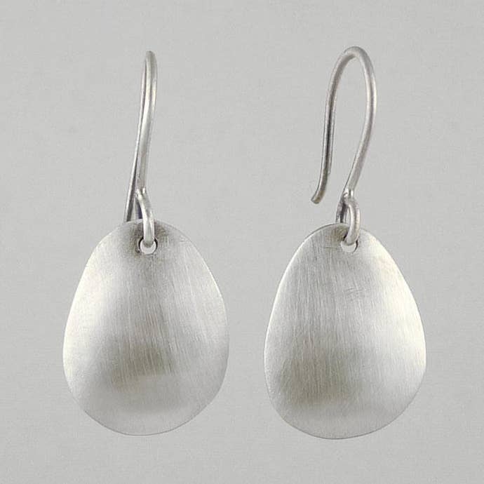 Organic Shaped Domed Drop Earrings for wholesale by Jane Diaz NY