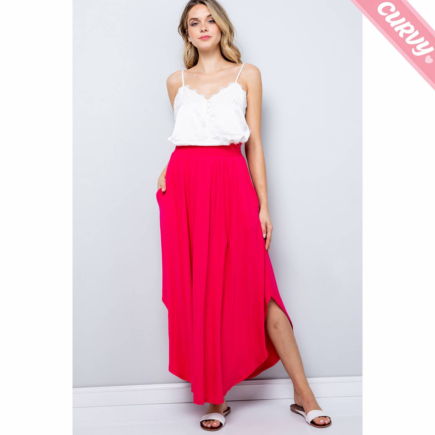 Sweet Lovely by Jen - Wholesale Skirt - Women's - PLUS SIZE KNIT JERSEY MAXI SKIRT2