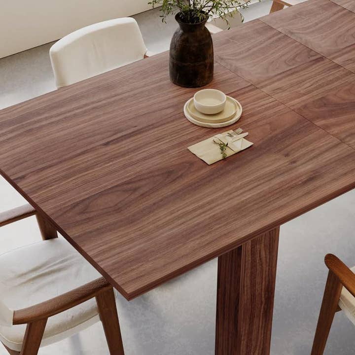 Expandable Dining Table For 6 To 8 Seater Brown Engineered Wood for wholesale on Faire2