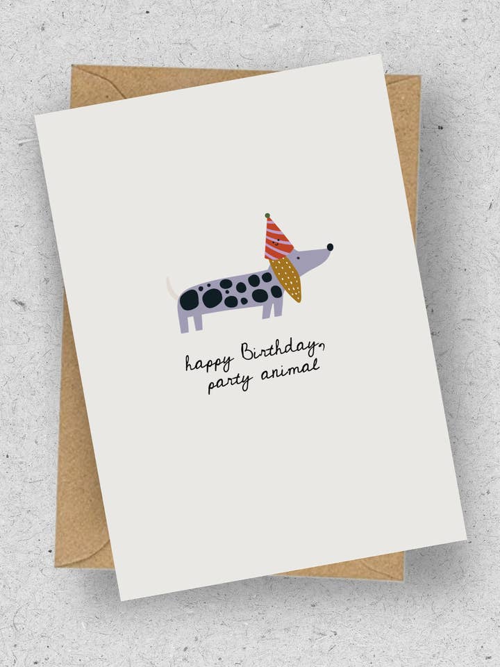 Card “Party Animal”/with envelope for wholesale by hellopinlin