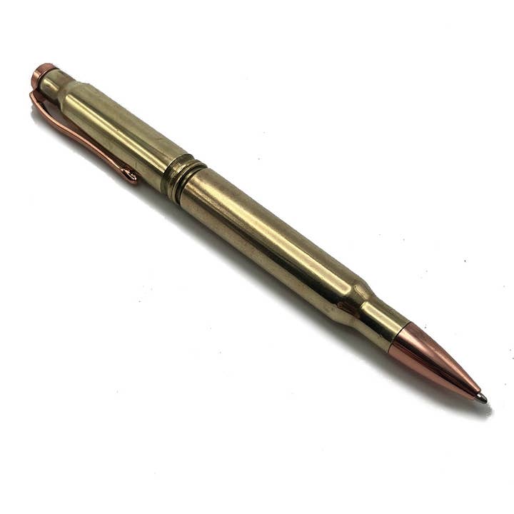 Bullet Casing Twist Pen for wholesale by Vermont Cut Coins & 2nd Shot Round