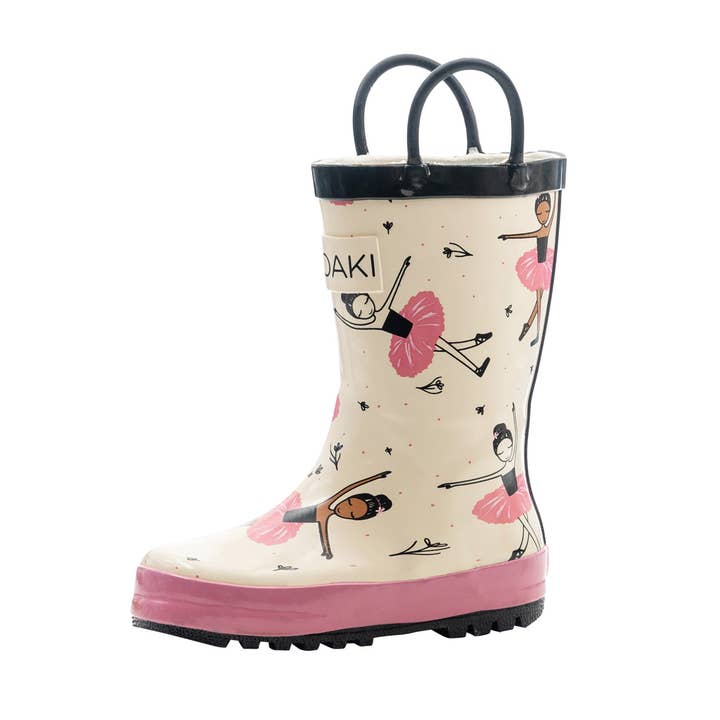 Oaki - Wholesale Rain Boots - Kids - Loop Handle Boots, Beautiful Ballerina0