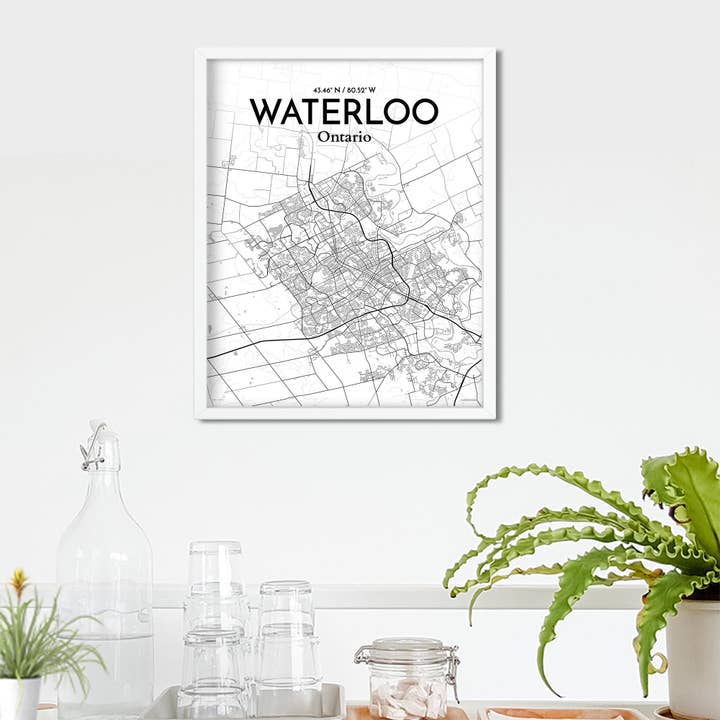 OurPoster.com - Wholesale Poster - Waterloo City Map Poster23