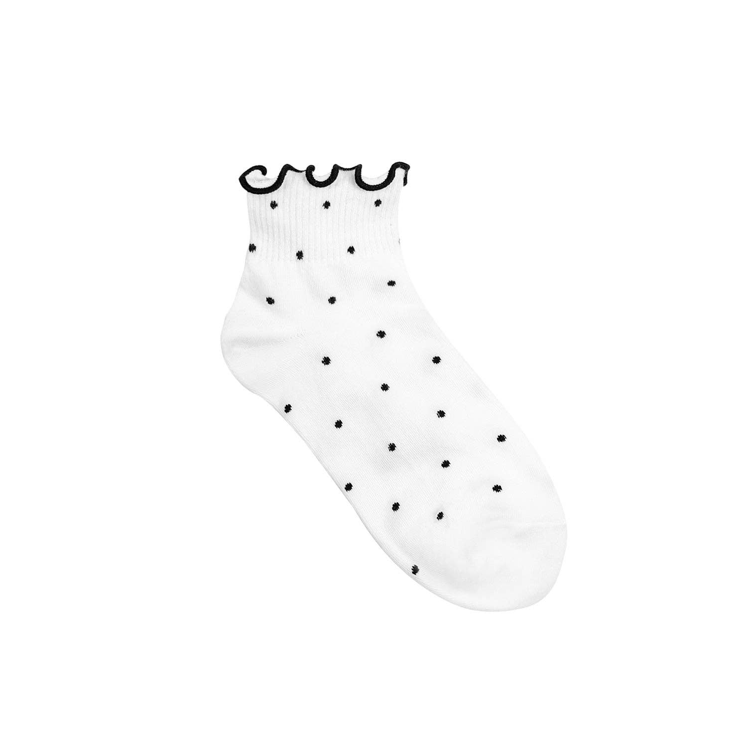 7DAYSSOCKS - Wholesale Socks - Women's - Women's Crew Frill Dot Socks9
