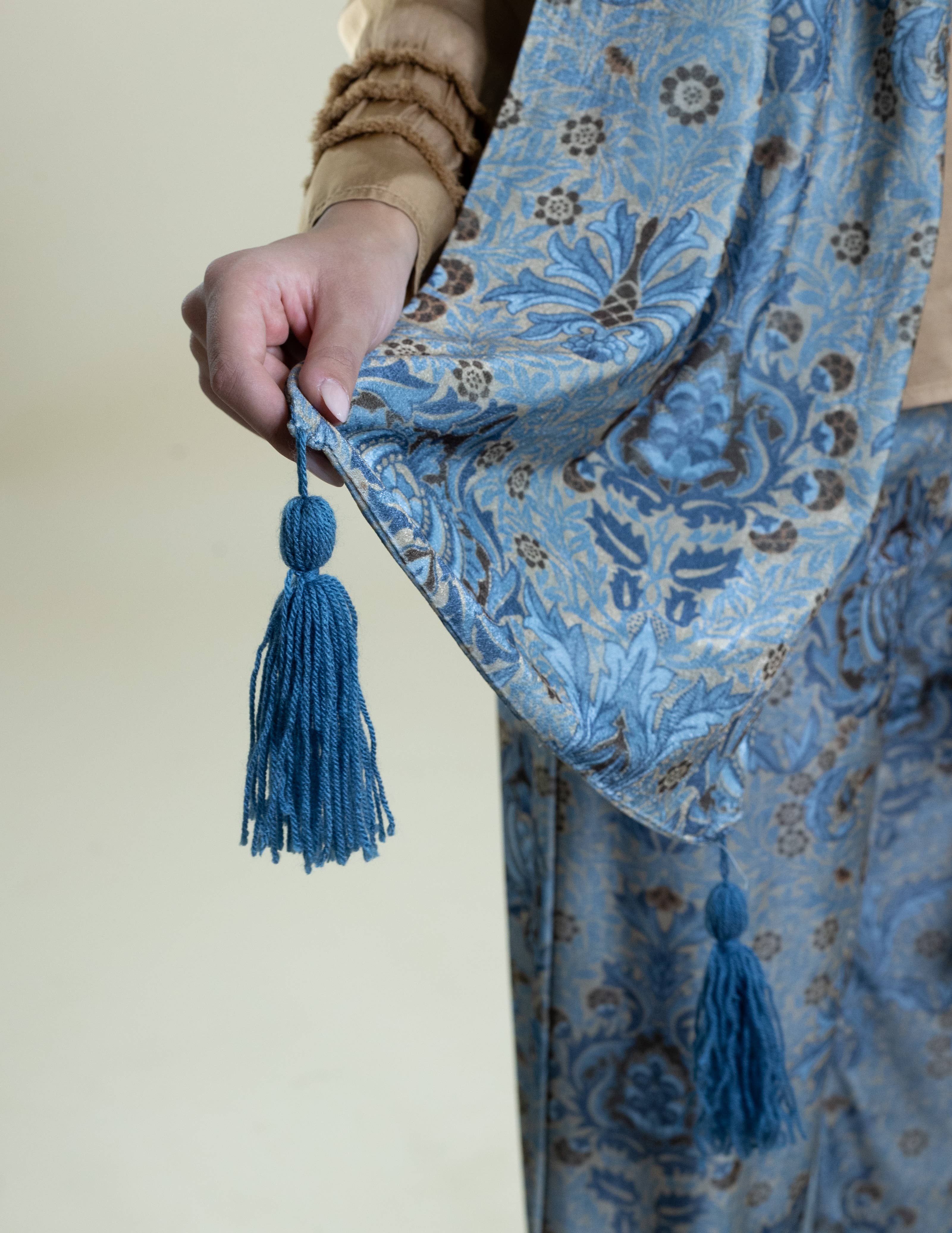 La Vie En Rose - C.I.D.A. s.r.l. - Wholesale Scarf - Women's - Morris Baroque Pattern Velvet Stole2