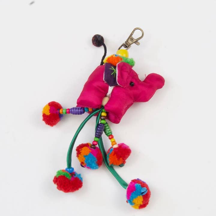 The Elephant Temple - Wholesale Keychain - Women's - Elephant Pom-Pom Key Chain6