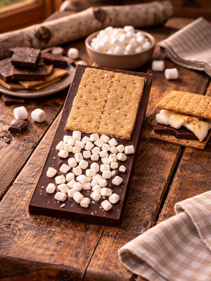 Campfire S’mores Bar for wholesale by Luxe Chocolate