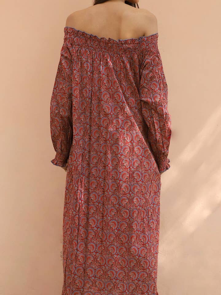 Long Strapless Ruffled Kaftan Dress for wholesale by SIBYLLADELPHICA