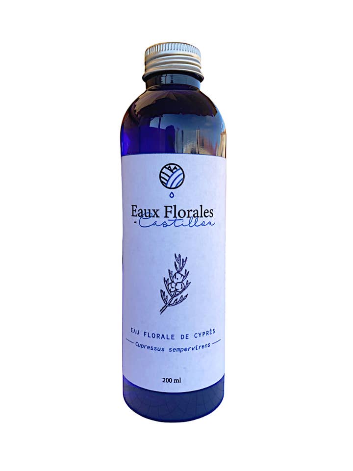 Bio-Zypressenblütenwasser - 200 ml für den Großhandel von Eaux Florales de Castillou