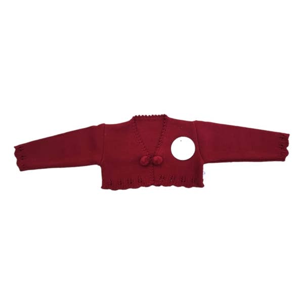 Cotton Socks - Wholesale Cardigan - Baby - BOLERO WITH POM POM9