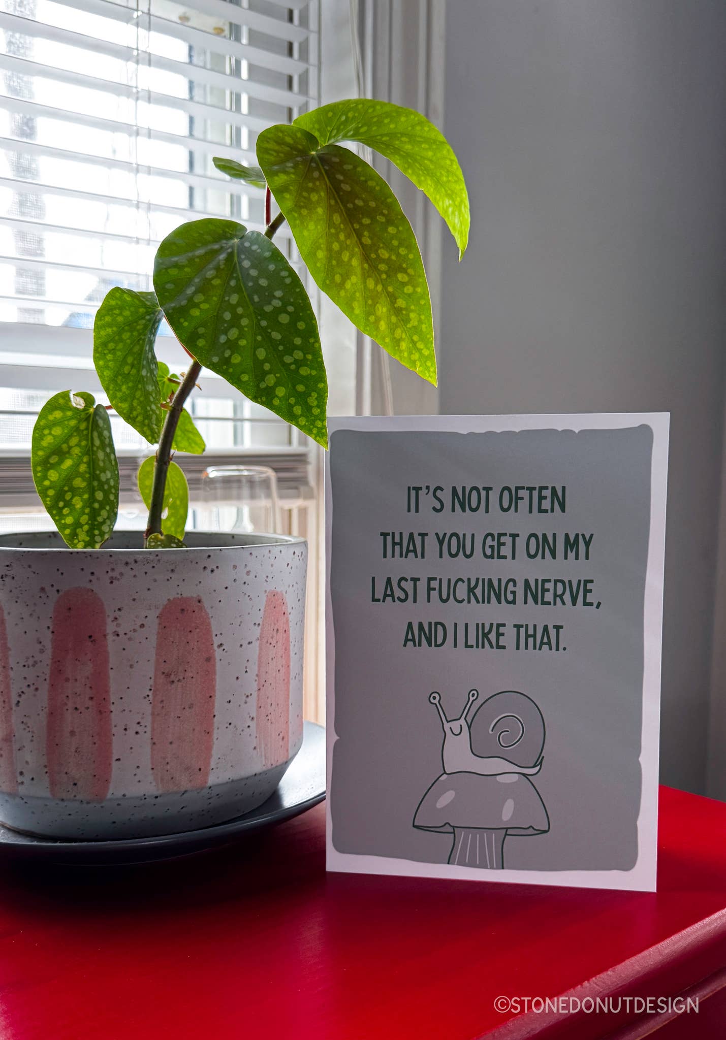 Stone Donut Design, LLC – Cartão de amor por atacado – Cartão de Amor do Último Maldito Nervo7