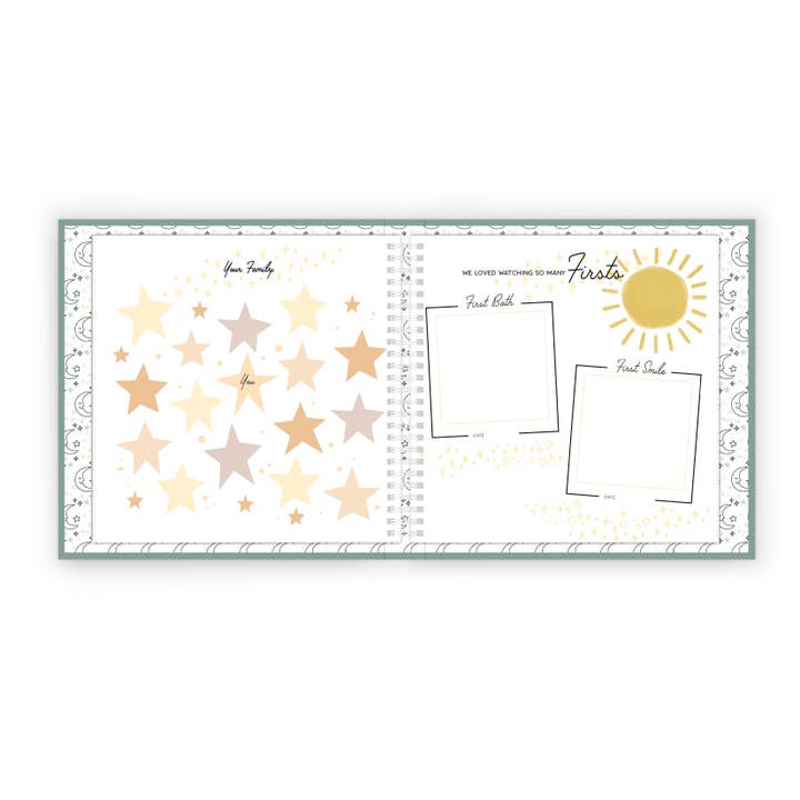 Lucy Darling - Wholesale Memory book – Child & baby - Celestial Skies- Luxury Memory Book2