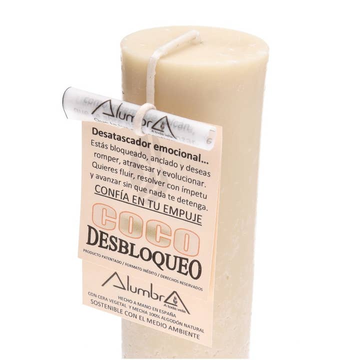 Vives de la Cortada S.L - Wholesale Pillar Candle - Artesanal with Coco - Unlocking1