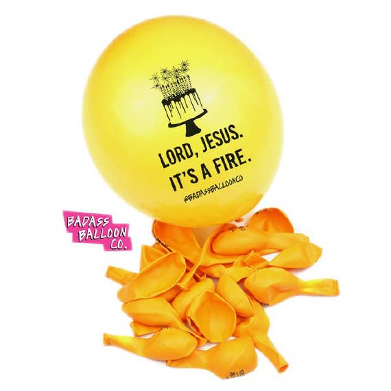 Badass Balloon Co. – Großhandel Luftballons – Herr Jesus Es ist ein Feuerballon