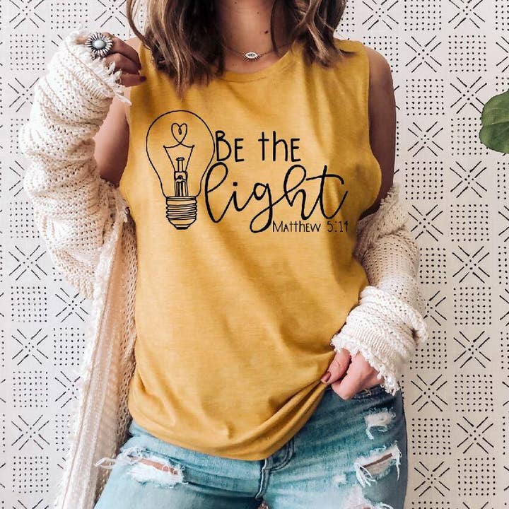 Sii la Luce Colore Unico (Giovani o Adulti) per la vendita all'ingrosso da parte di Heat Transfer Hub