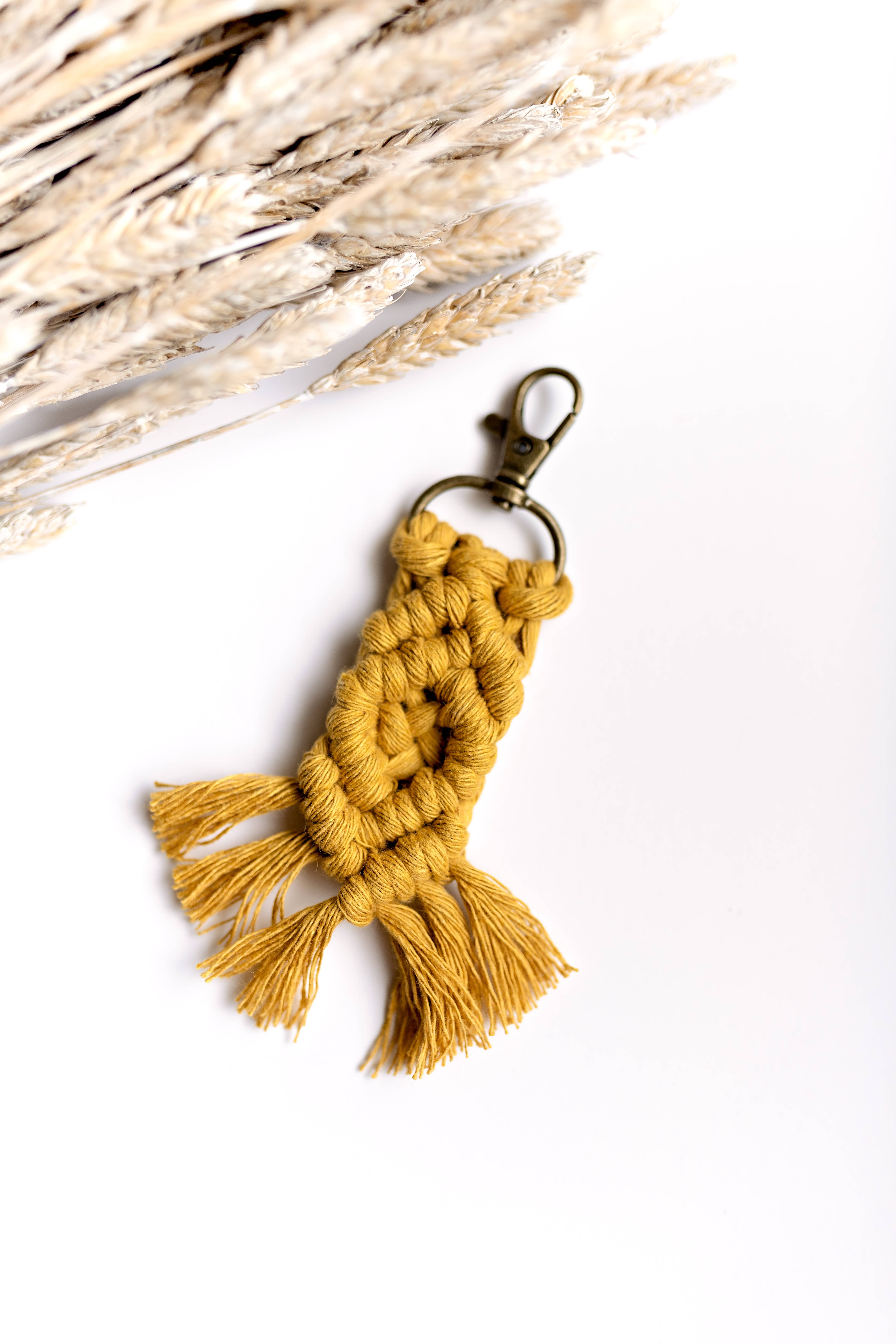 Knots & Fringe - Vente Porte-clés – femme - Porte-clés en macramé | Porte-clés Boho10