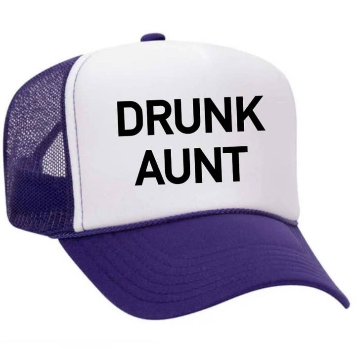 Inappropriate Trucker Hats - Wholesale Trucker Hat - Women's - Drunk Aunt Trucker Hat5