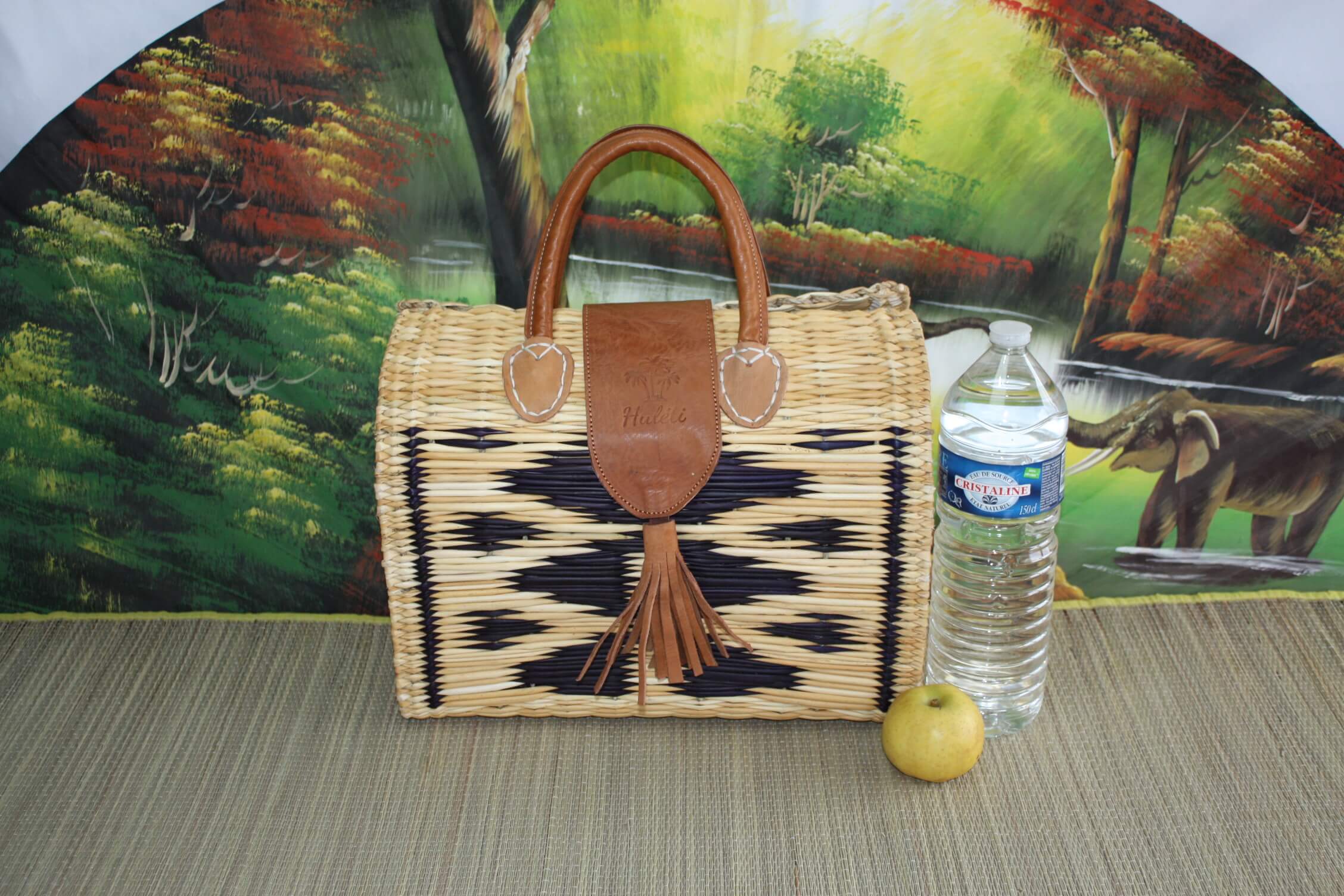 Boutique Huléti – Saco de praia por atacado – Bolsa mala azul com fechamento magnético de couro - Bolsa original excepcional - CRIAÇÃO ÚNICA HULÉTI1