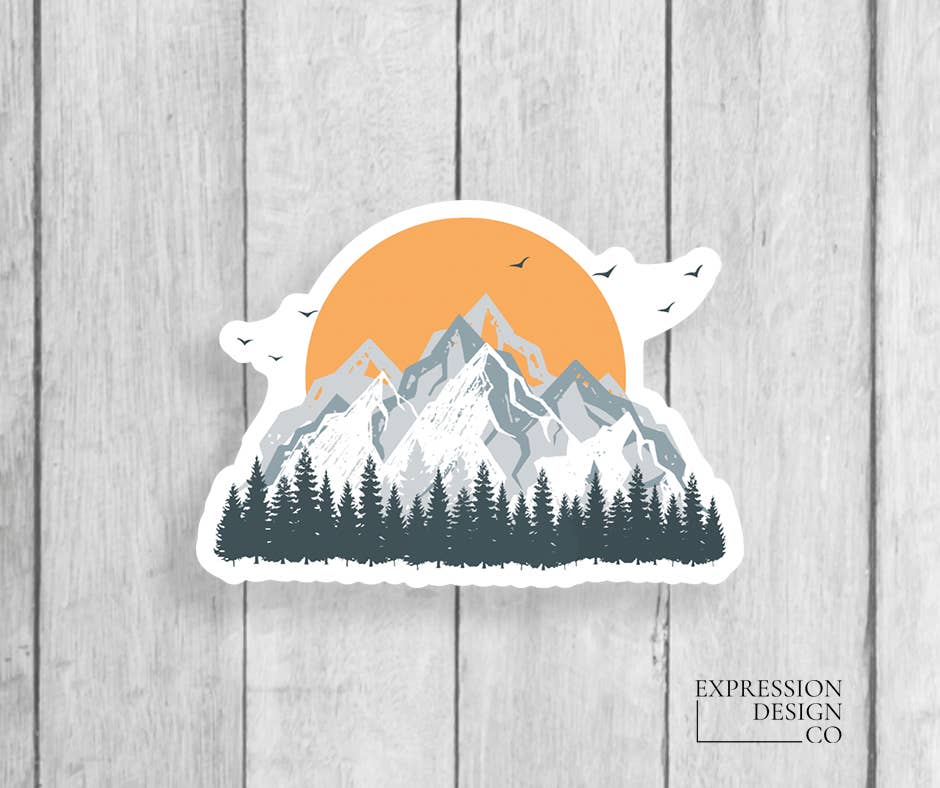 Expression Design Co - Wholesale Sticker - Mountains Vinyl Sticker