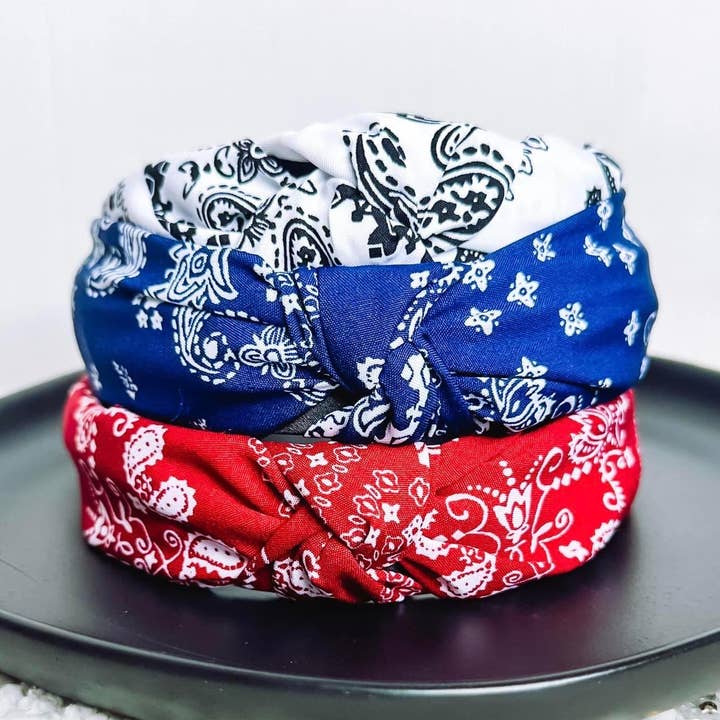 Paisley Headband Set for wholesale by Golden Rae Wholesale