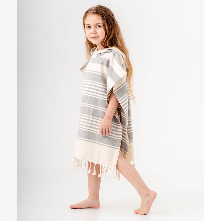 Kikoya - Wholesale Poncho Towel - Kids & Baby - Kid Hooded Poncho Surf Changing Swimming Beach Towel Toddler2