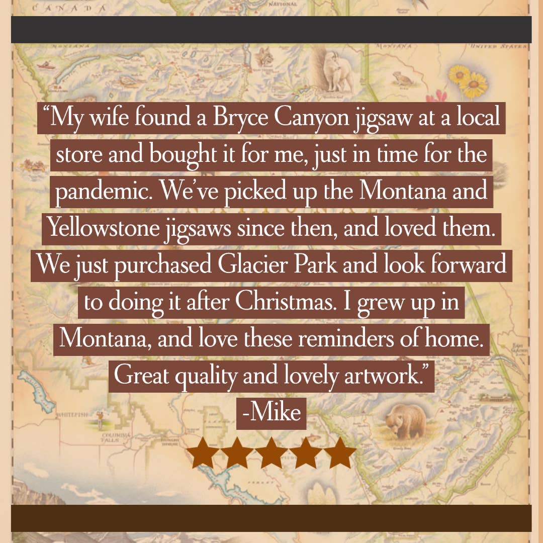 XPLORER MAPS - Wholesale Map - Glacier National Park Hand-Drawn Map4