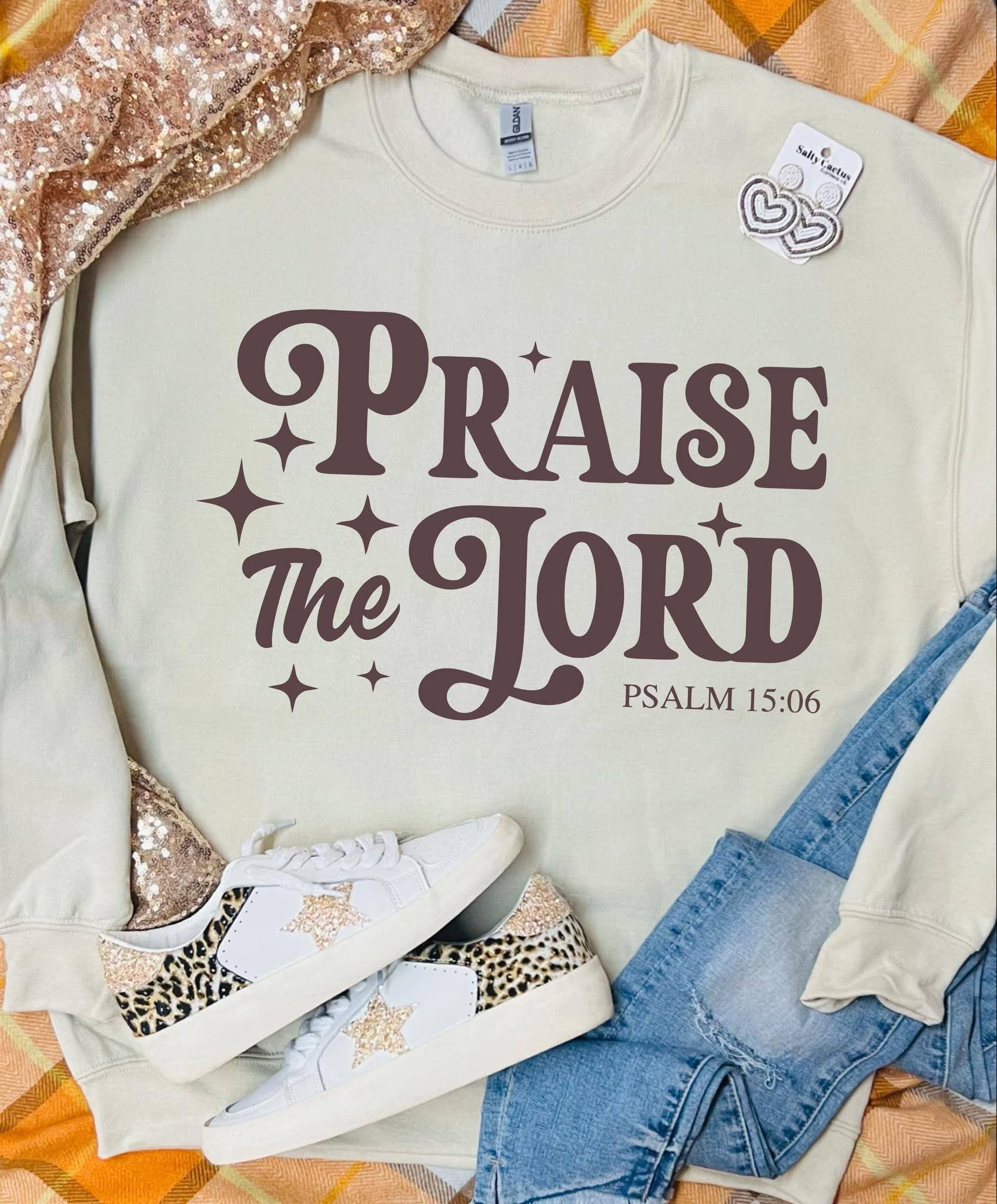 Front Porch Boutique - Wholesale Graphic Sweatshirt - Women's - Praise The Lord Sweatshirt