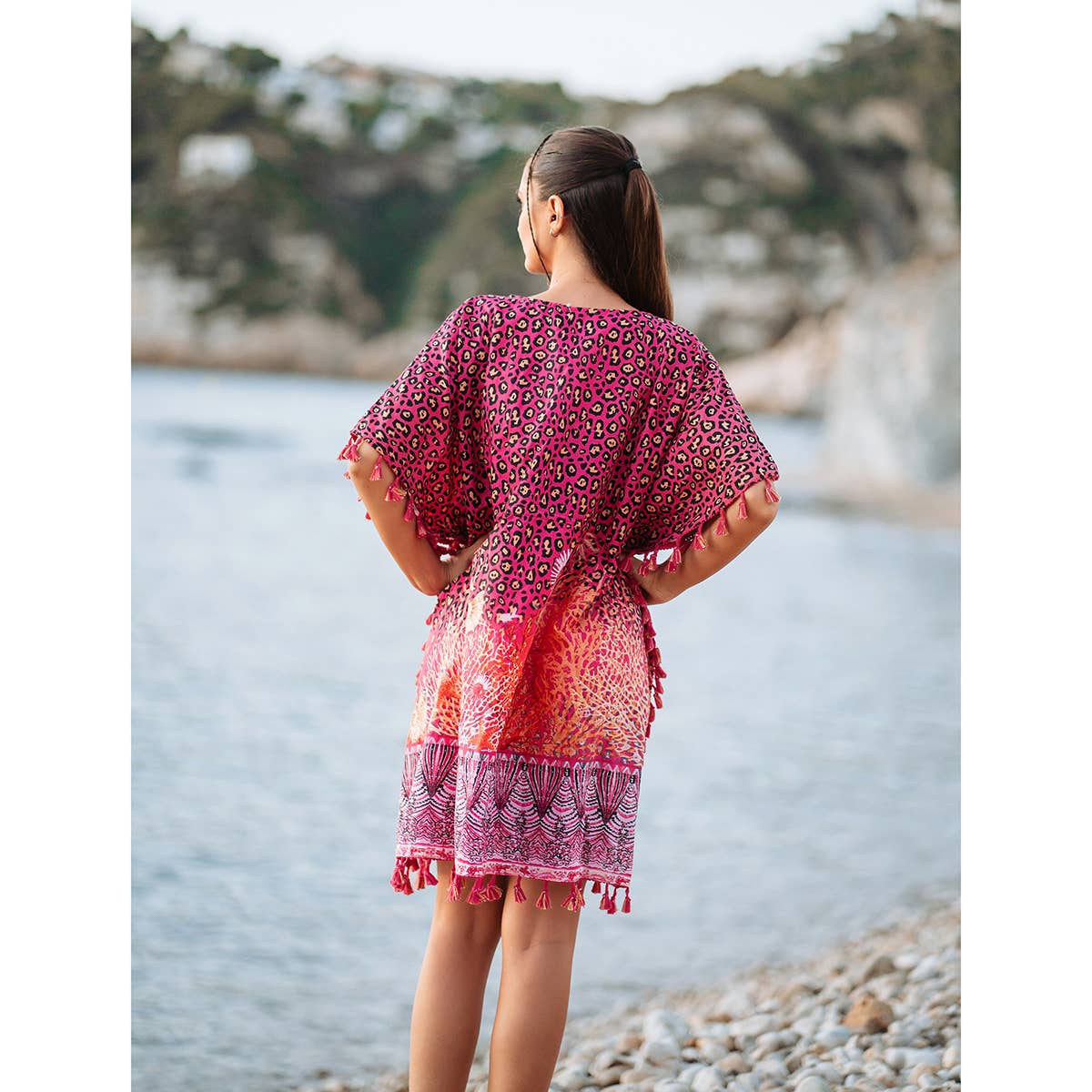 Isla Bonita By Sigris - Wholesale Kaftan - Dames - Isla Bonita By SIGRIS Kaftan Seychelles in roze1