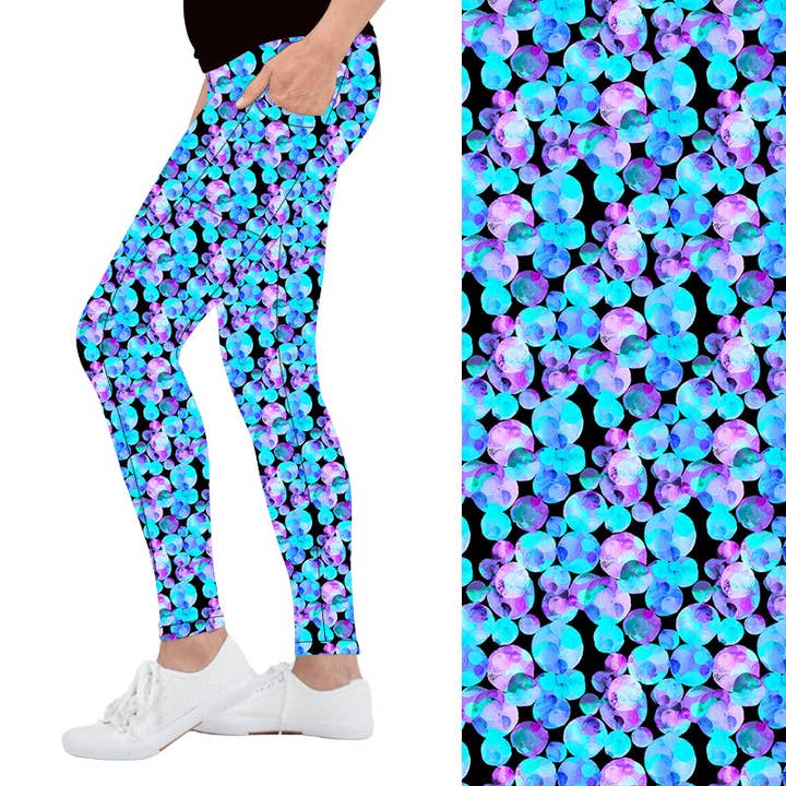 Leggings de Bolso Mermaid Mist Deluxe por atacado de Natopia