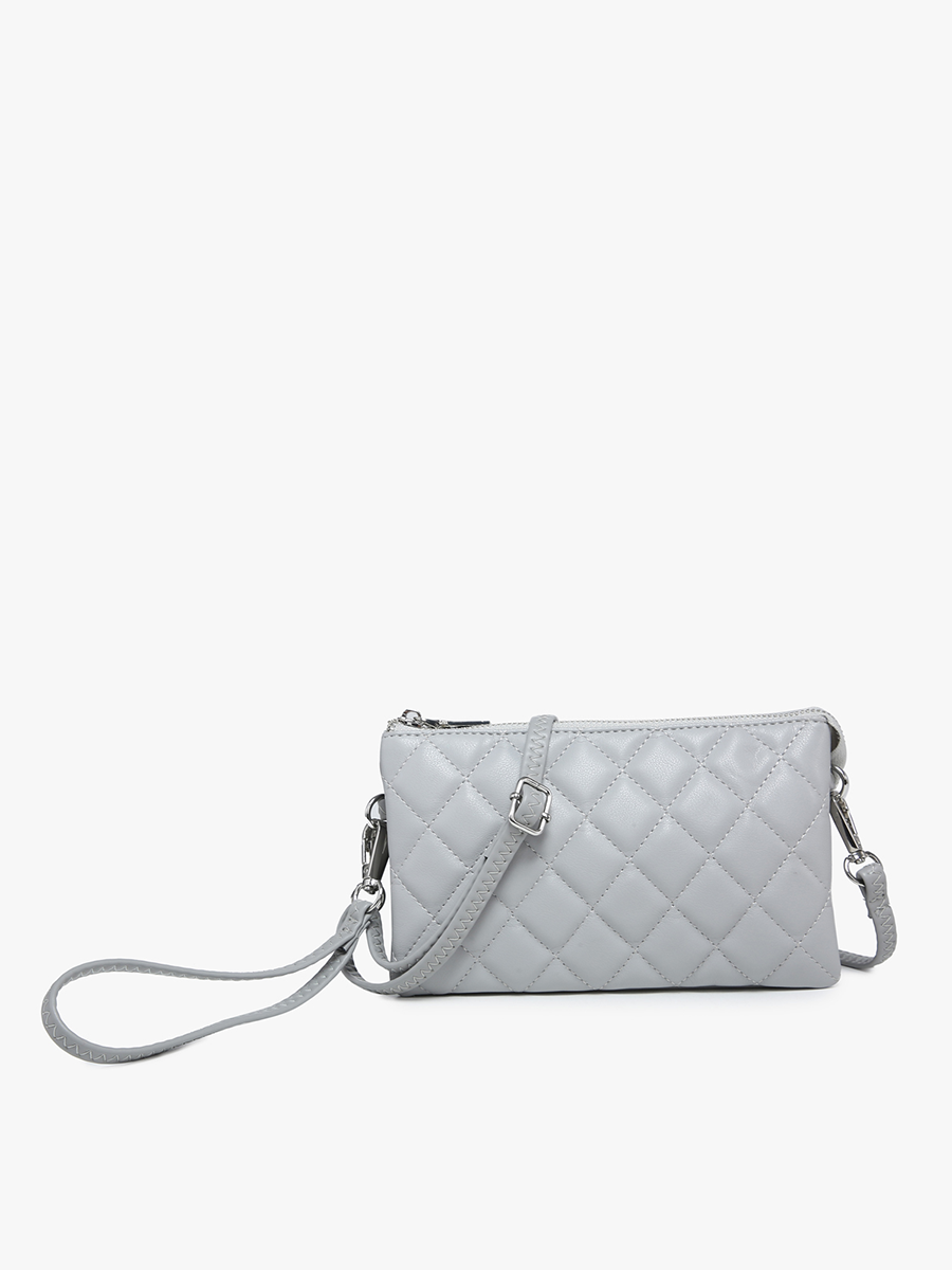 Jen & Co. - Wholesale Crossbody Bag - Women's - M013QLT Riley Quilted 3 Compartment Crossbody0