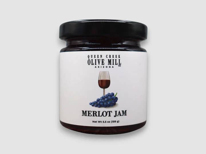 Queen Creek Olive Mill - Vente Confiture/gelée - Confiture de Merlot QCOM - 5,5 oz - 24/caisse