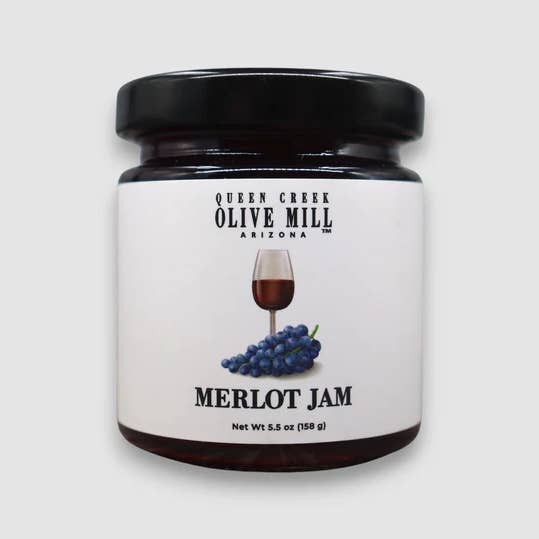 Queen Creek Olive Mill - Wholesale Jam/Jelly - QCOM Merlot Jam - 5.5oz - 24/Case0