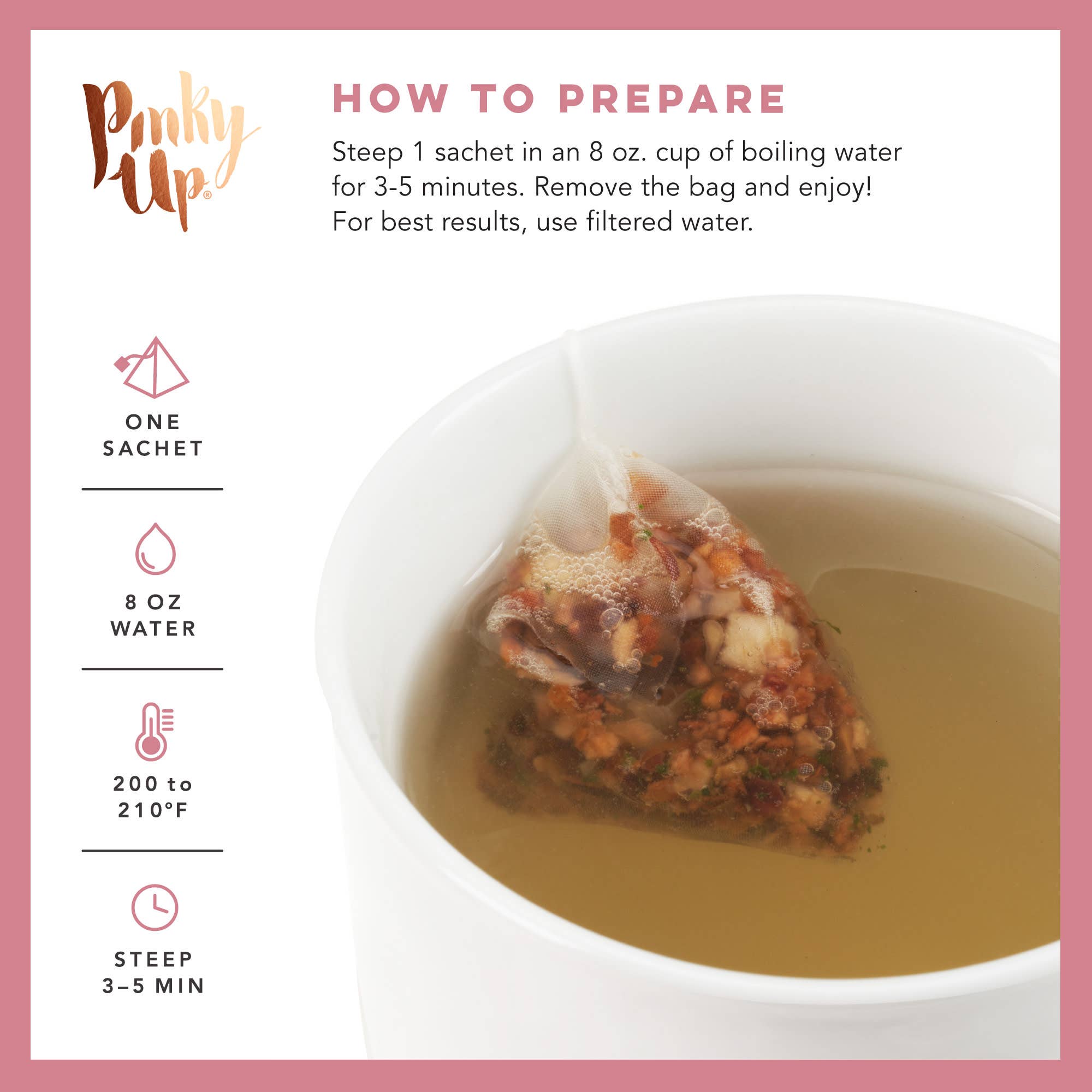 Pinky Up - Vente Sachets de thé - Tisane à la tarte aux pommes 15 sachets6