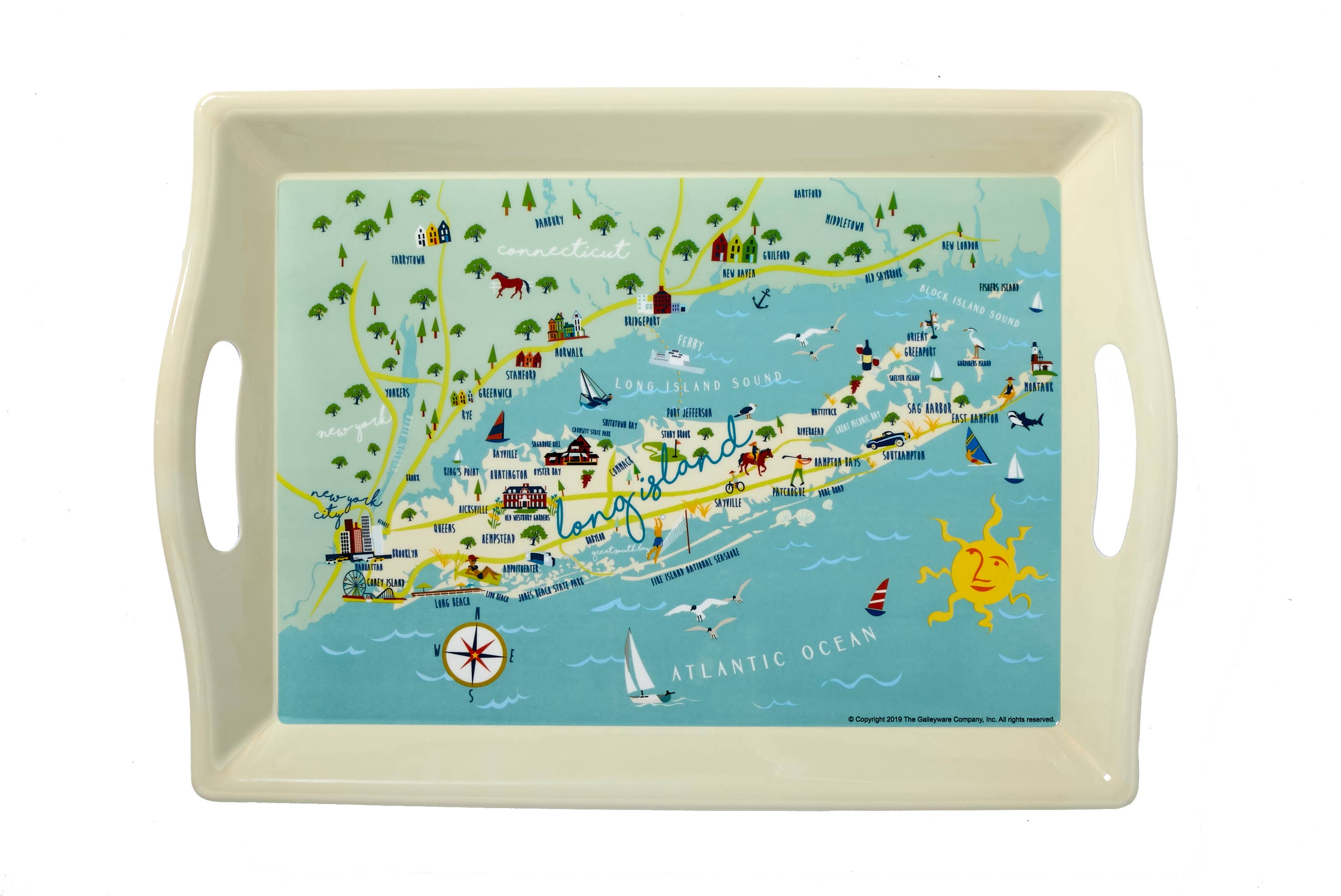 Long Island 2-Handle Tray for wholesale by Galleyware