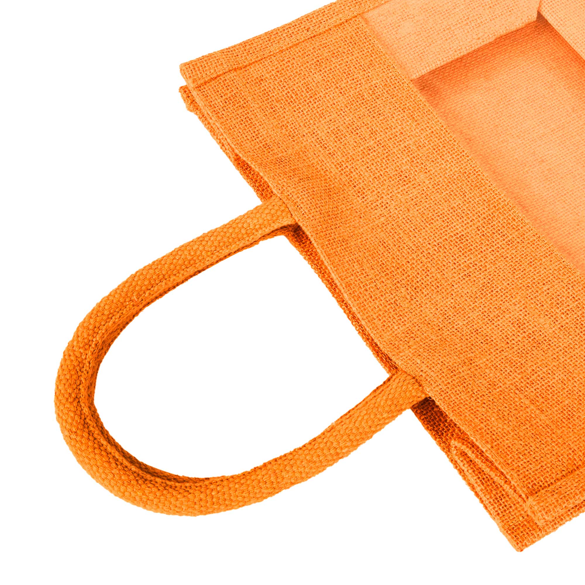 ecojutebags – wholesale Bärkasse - Unisex – Återanvändbara juteväskor – Set om 4 med PVC-fönsterpanel24