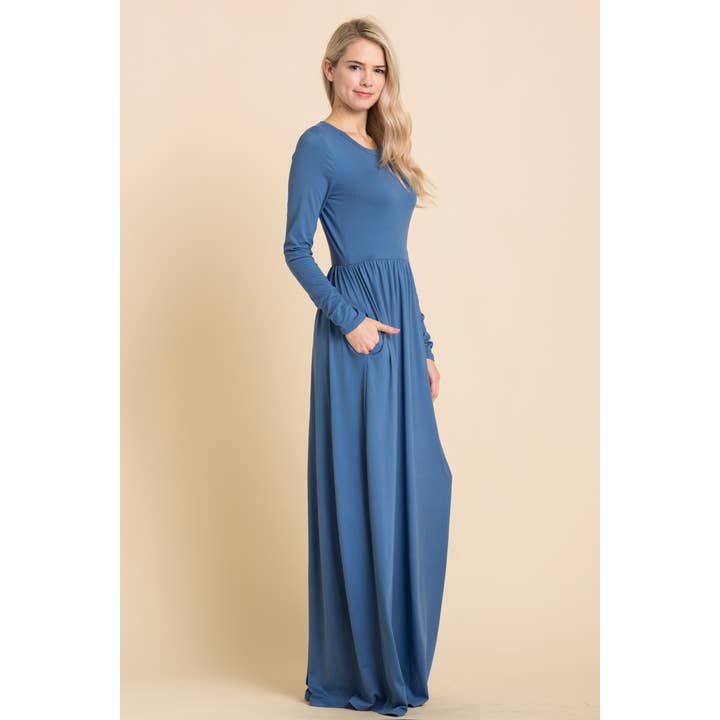 Reborn J - Wholesale Dress - Women's - Basic long sleeve maxi in plus size4