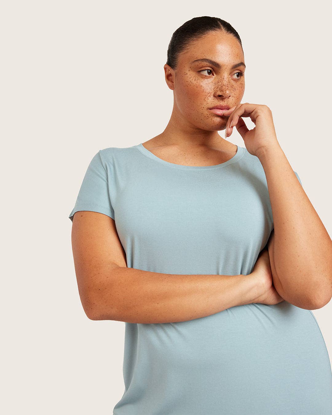 Bleu Minéral Chemise de nuit Goodnight - Bleu minéral en vente sur Faire11