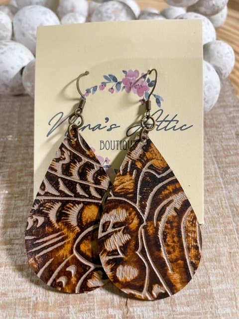 Sunset Swirl Texturized Leather för wholesale av Nina’s Attic