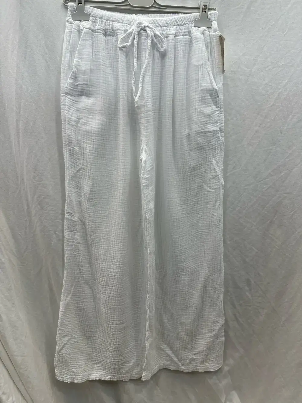 Mimi & Gogo - Wholesale Pants - Women's - Cotton gauze pants with pockets @5375_PGazePoches18