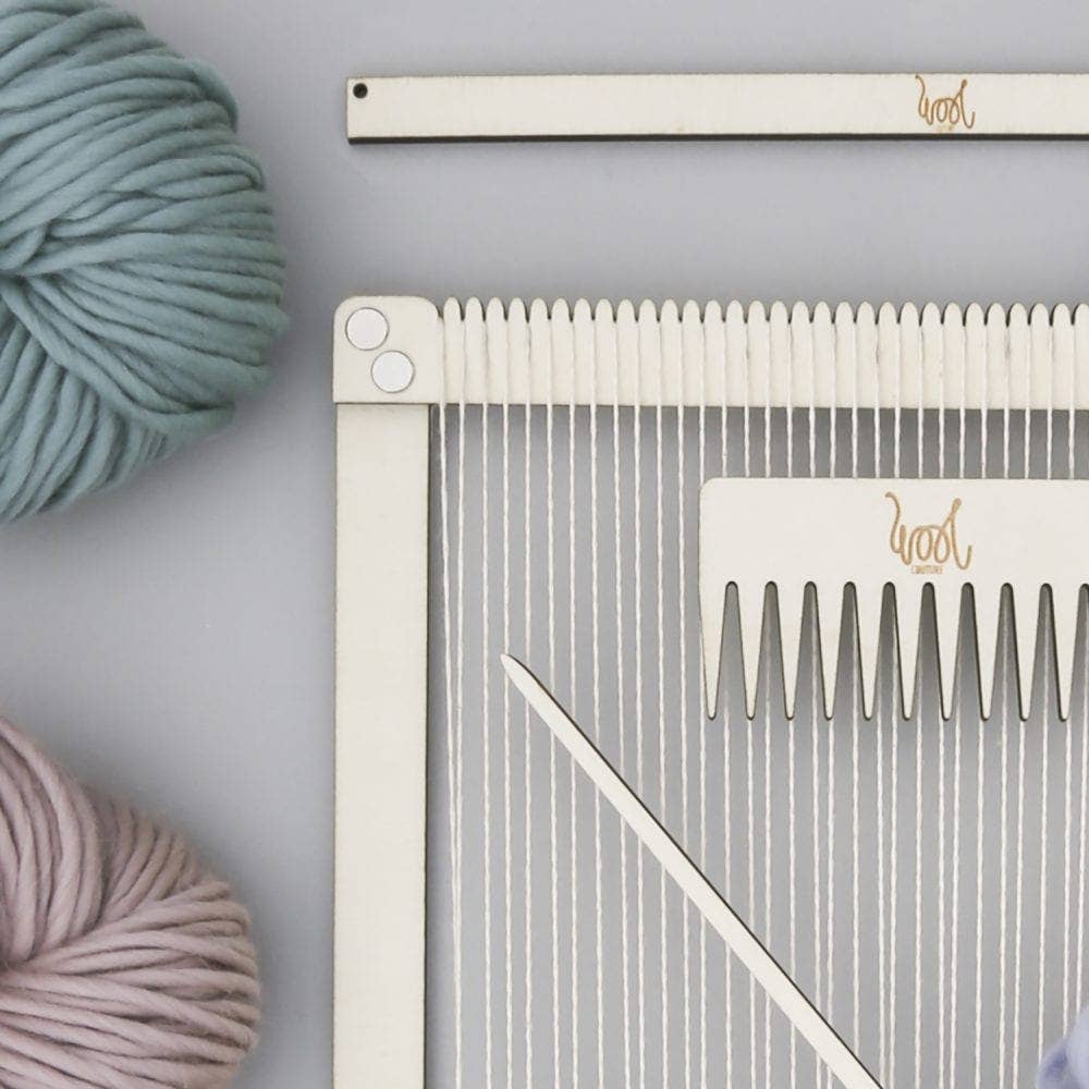 Wool Couture Company - Vendita all'ingrosso Kit per lavoretti fai da te - Kit grande telaio per tessitura rettangolare5