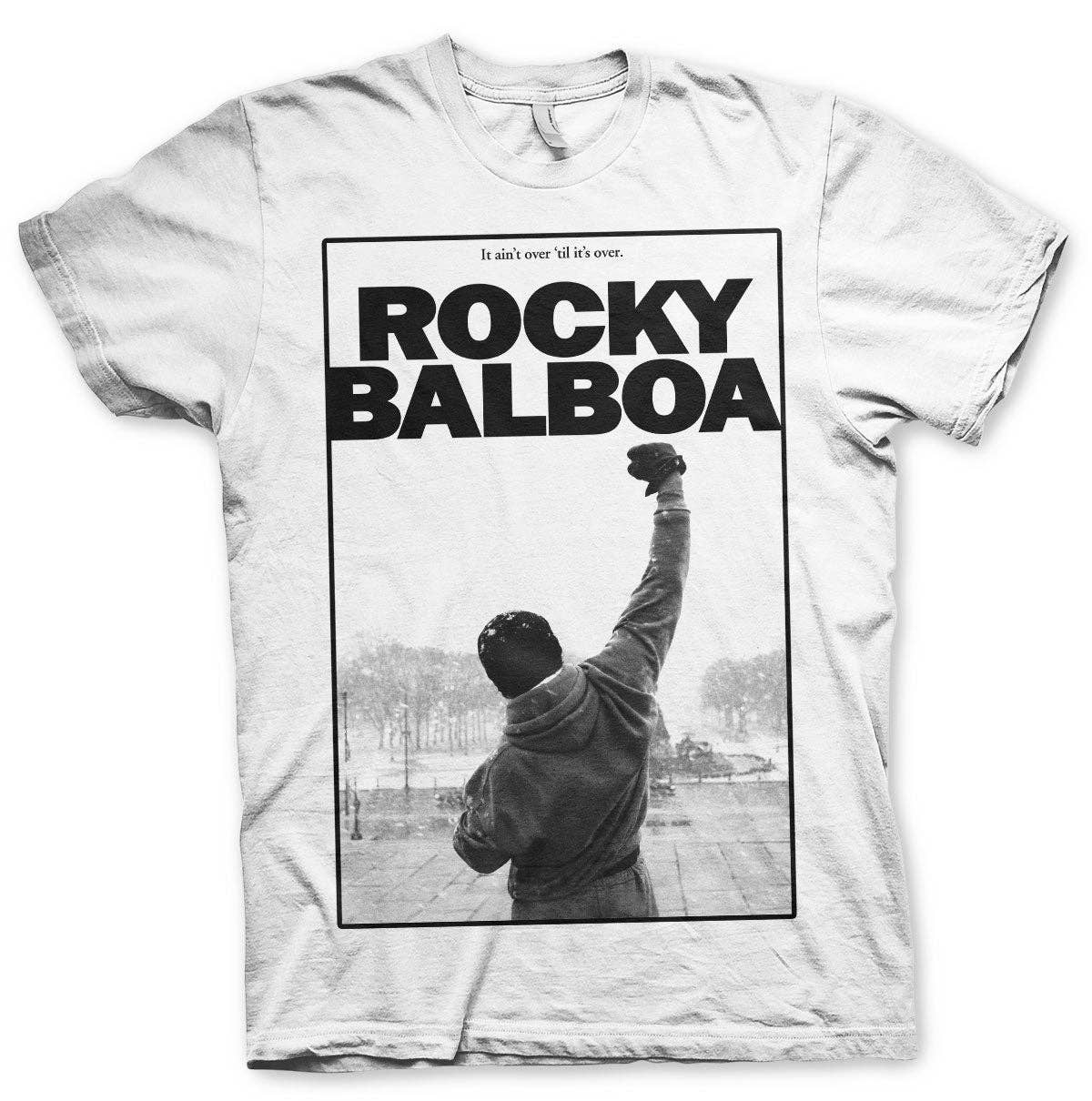 Hvid Rocky Balboa - It Ain't Over T-shirt for engroshandel på Faire0