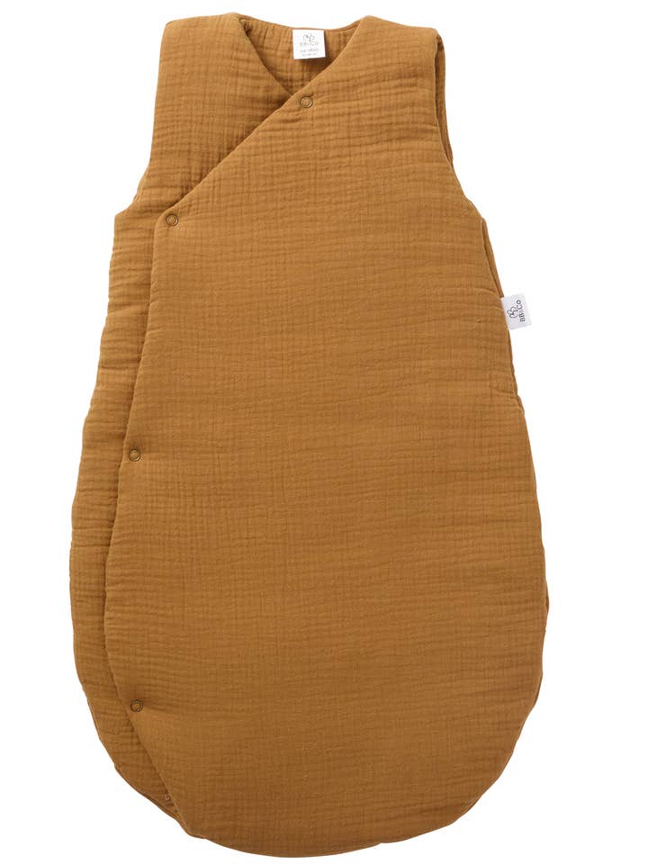 BB&Co - Wholesale Sleepsack - Baby - Kimono-shaped padded cotton gauze sleeping bag - Havana0