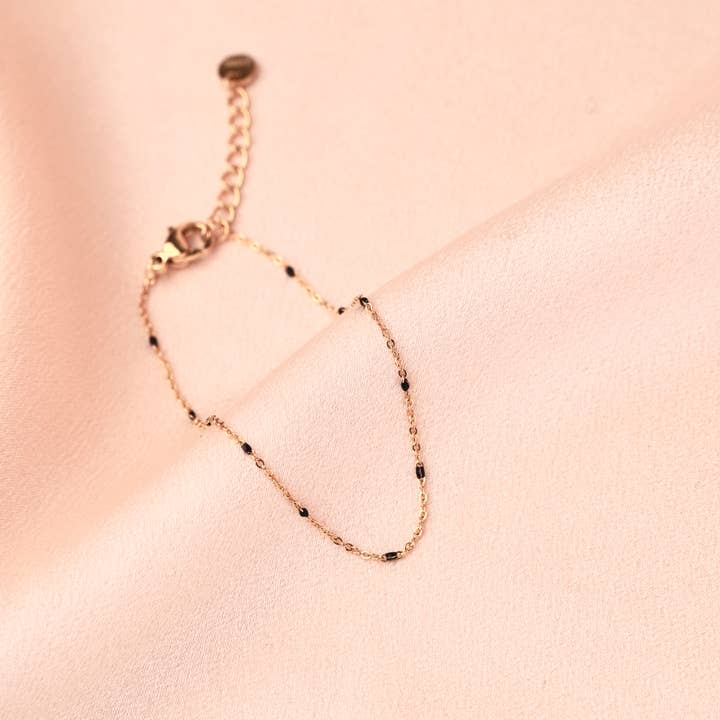 Victoire Collection - Vente Bracelets maillon et chaîne - Bracelet fin acier inoxydable chaine boule1