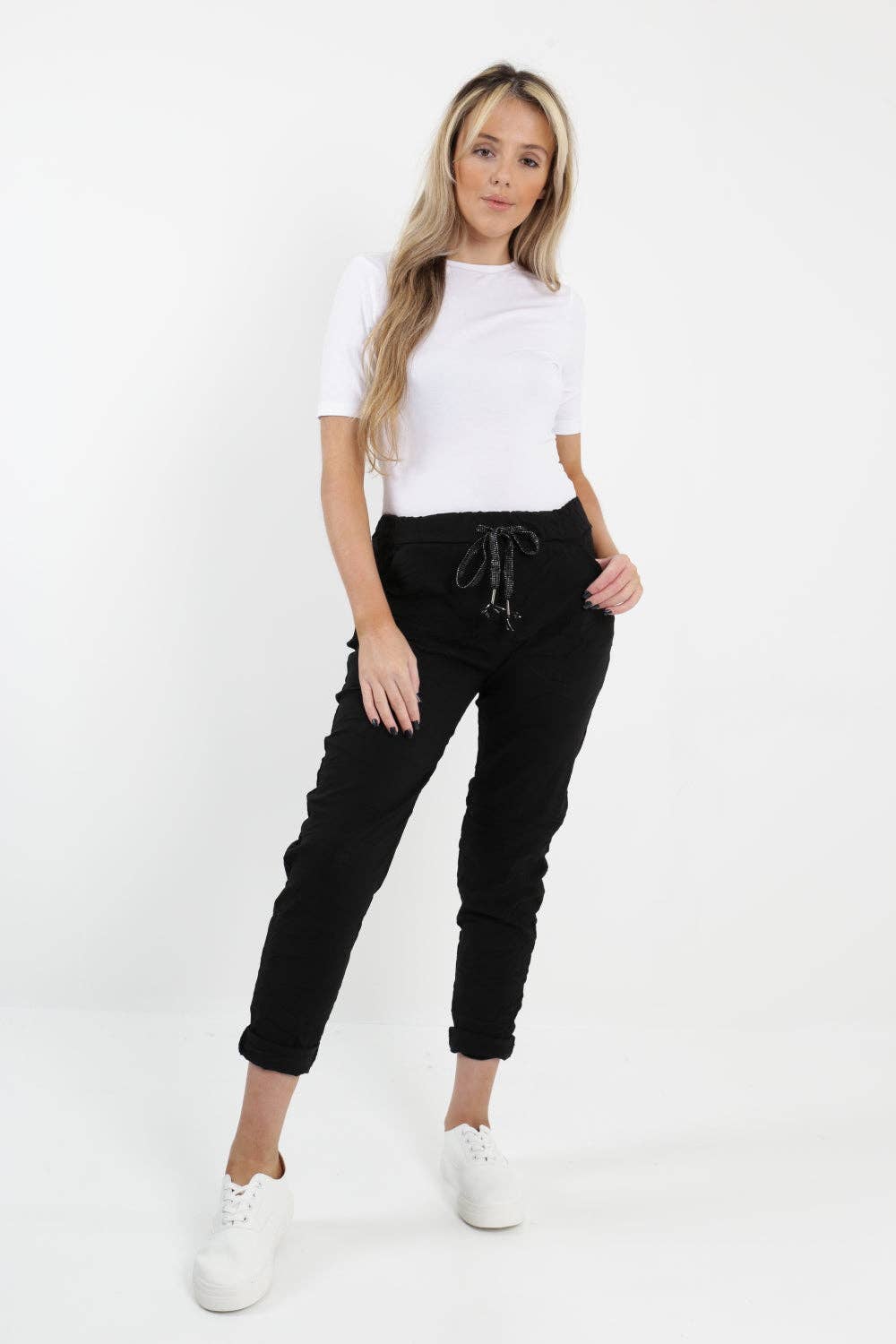 Miss Bold – Großhandel Hose – Damen – Einfarbige Zauberhose für Damen, italienisch, mehrfarbig3