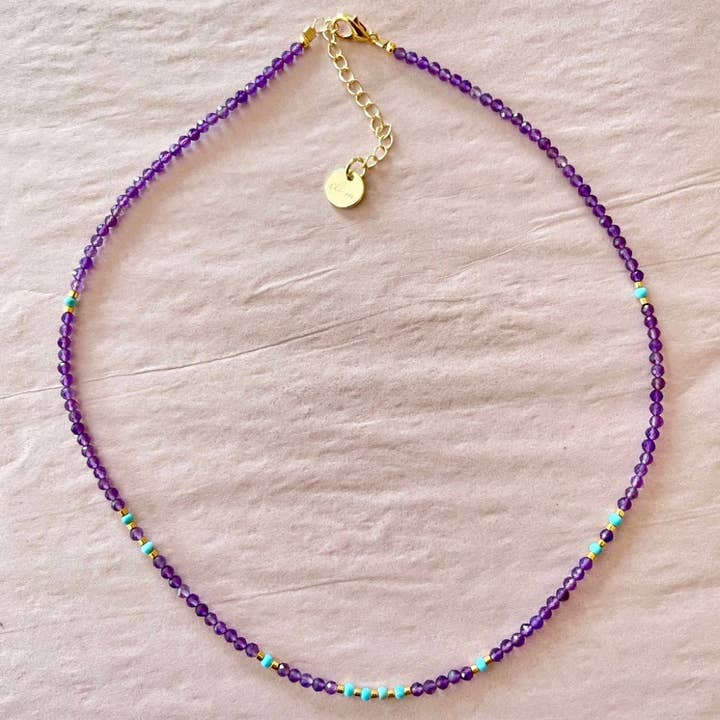 Romantic Violet Necklace for wholesale by Eli m London