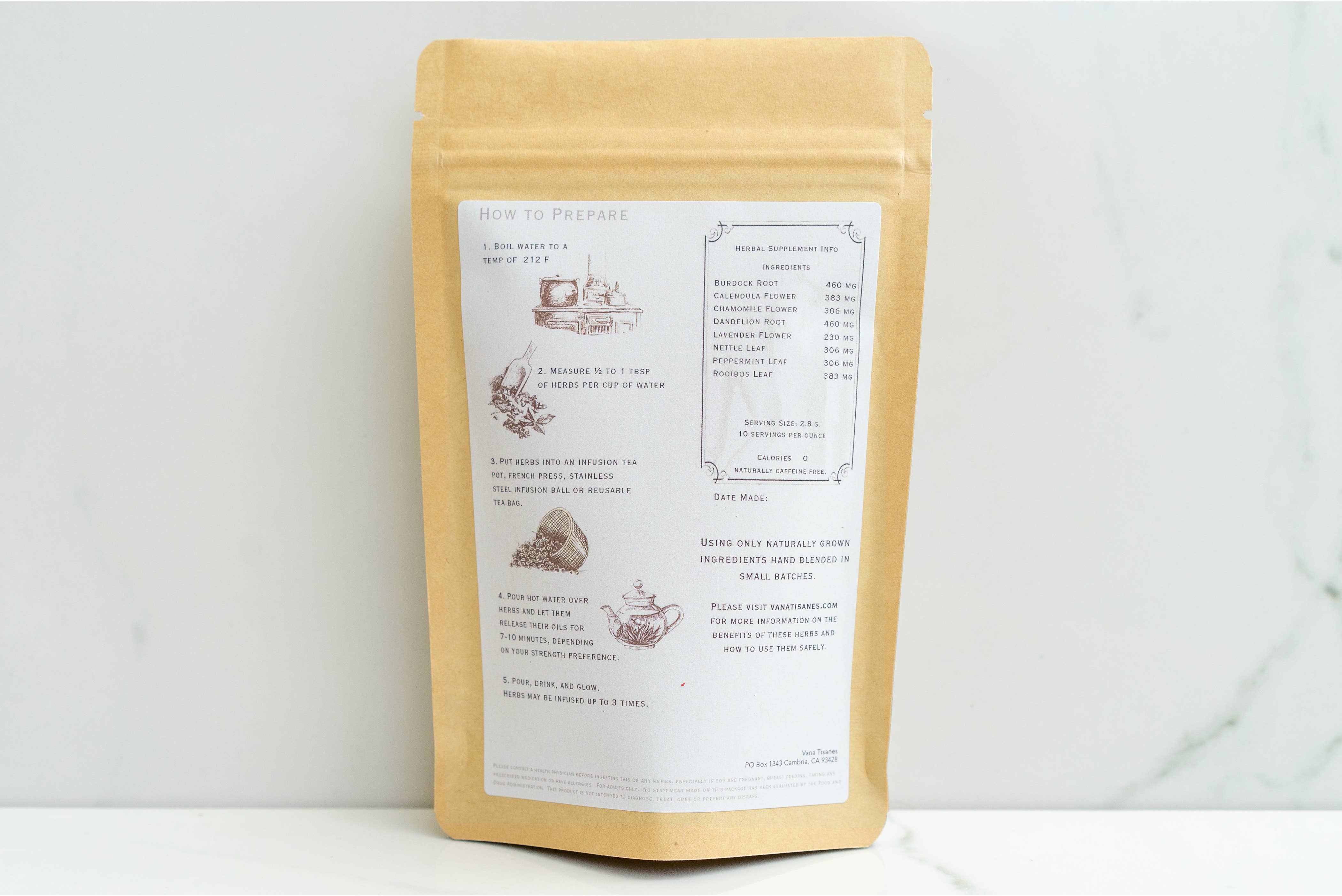 Vana Tisanes - Venta al por mayor Tés saludables/desintoxicantes - Té Herbal para la Piel3