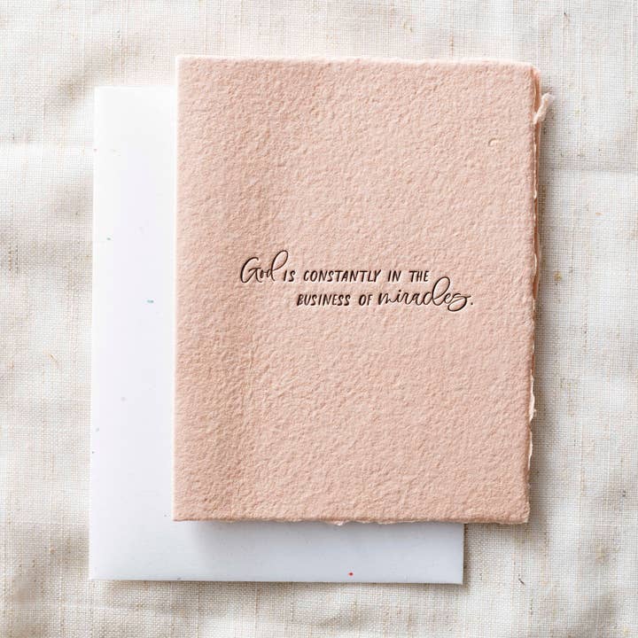 God Miracles | Religiöst miljövänligt gratulationskort för wholesale av Paper Baristas