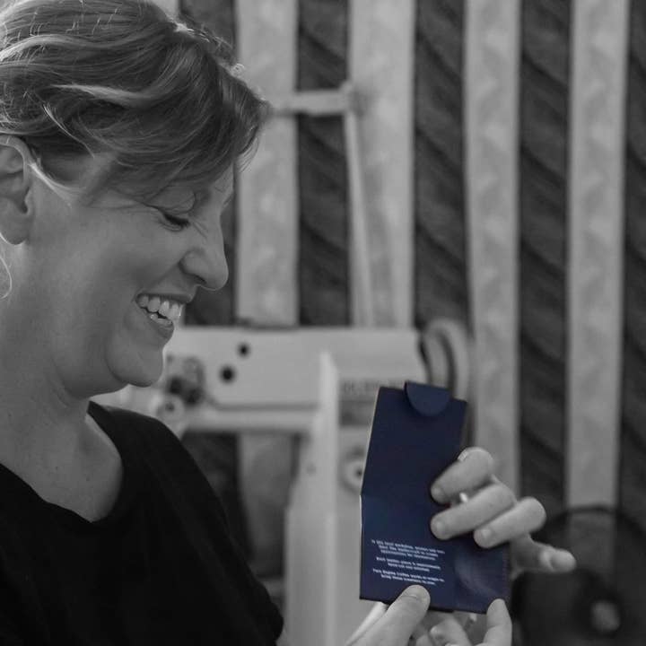 Twin Engine Coffee – wholesale Kortfodral - Unisex – Läderkortplånbok - Deep Ocean - Artisan Fair Trade18