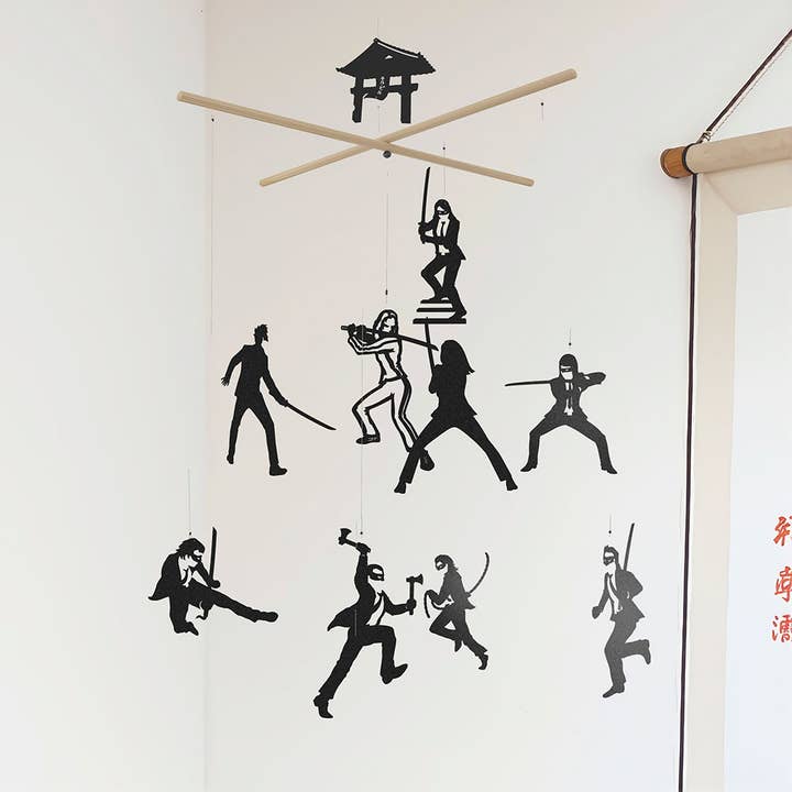 Kill Bill Decorative hanging mobile for wholesale by Perro Feo Workshop