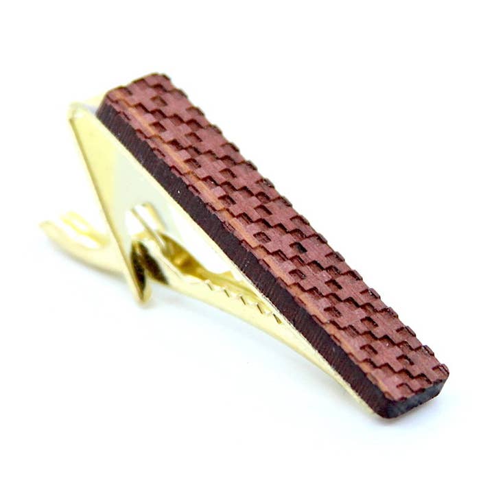 Trä Tie Clip - Suiss för wholesale av Wood Leon